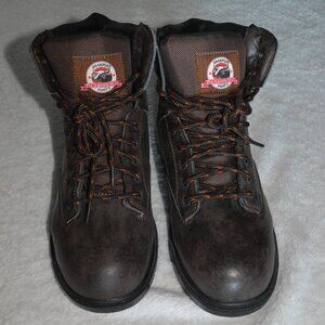 Brahma Boots Men's Work Safety Toe Steel Toe Brown Leather sz 11